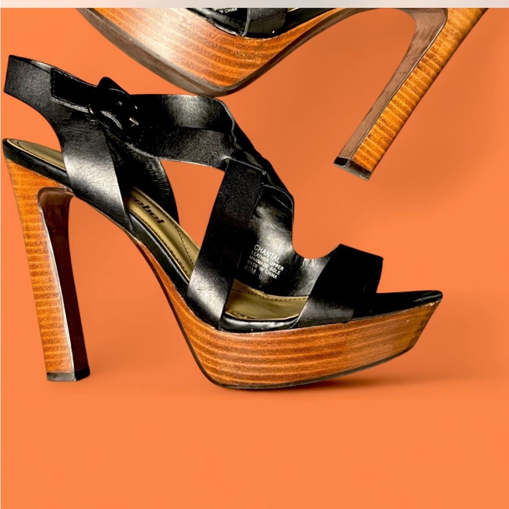 Luxury Rebel Black and Brown Heels